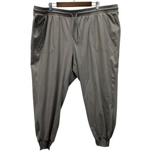Zac & Rachel Jogger Pants Mens 3X Taupe Stretch Drawstring Pockets Activewear